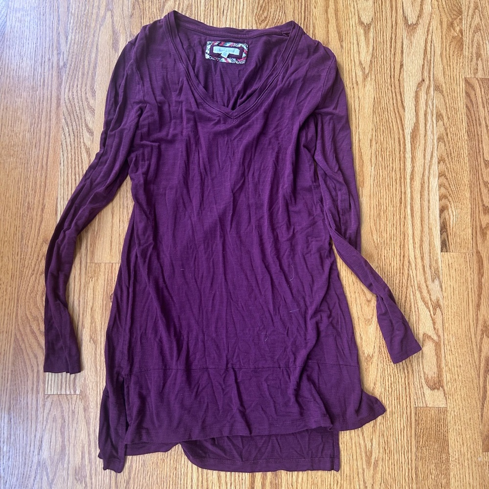 Elegant Purple Women's Tunic Top